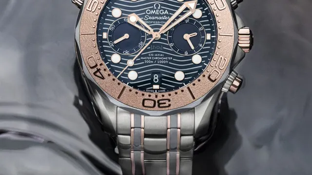 Omega: Seamaster Diver 300M Chronograph in Gold, Titan und Tantal