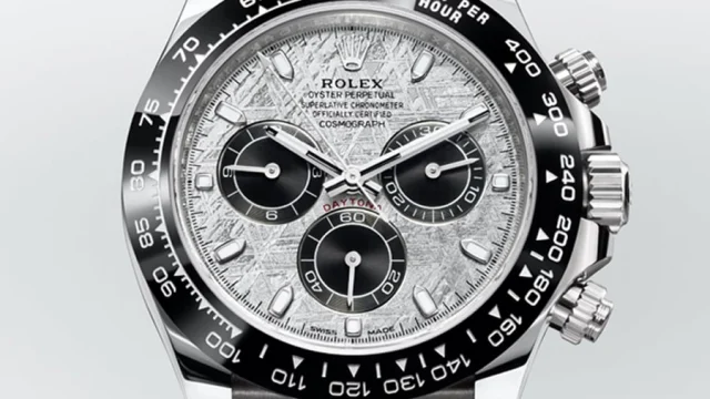 Rolex: Oyster Perpetual Cosmograph Daytona mit Meteorit-Zifferblatt in Weißgold