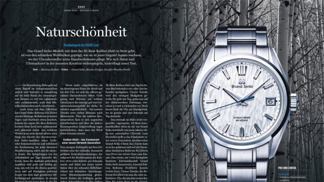 UHREN-MAGAZIN Sonderheft Neuheiten/Test 2022: Test Grand Seiko