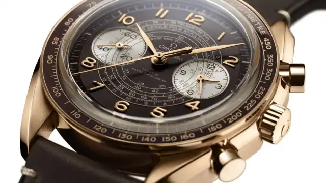 Omega: Speedmaster Chronoscope in Bronzegold