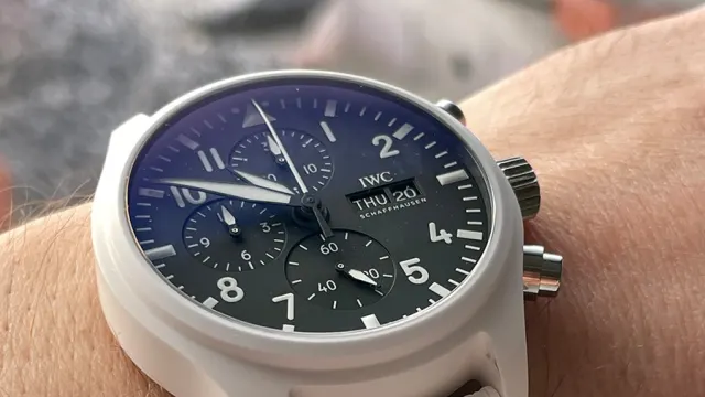 IWC: Pilot’s Watch Chronographen Top Gun „Lake Tahoe“ am Handgelenk