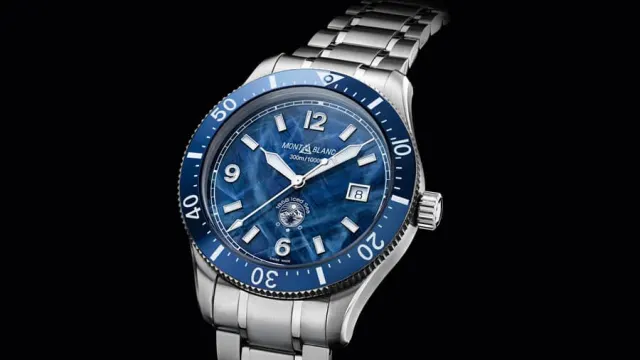 Montblanc: 1858 Iced Sea Automatic Date Blue