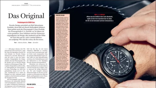 UHREN-MAGAZIN-Test: Porsche Design Chronograph I – 1972 Limited Edition