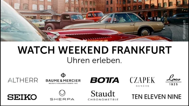 Watch Weekend Frankfurt 2022: Diese Marken sind dabei