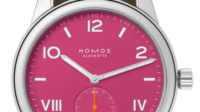 Nomos Glashütte: Clup Campus deep pink