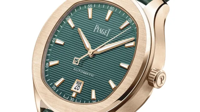 Piaget: Polo Date in Grün