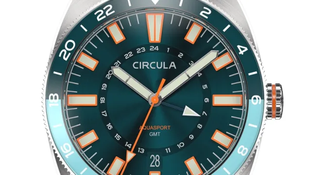 Circula: AquaSport GMT mit Kautschukband