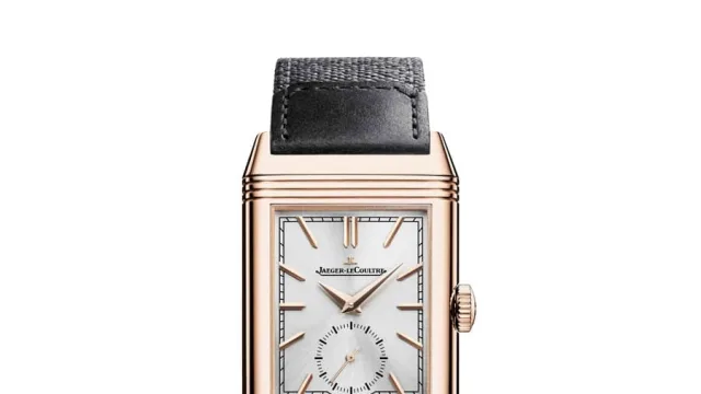 Jaeger-LeCoultre: Reverso Tribute Small Seconds in Rotgold mit silberfarbenem Zifferblatt