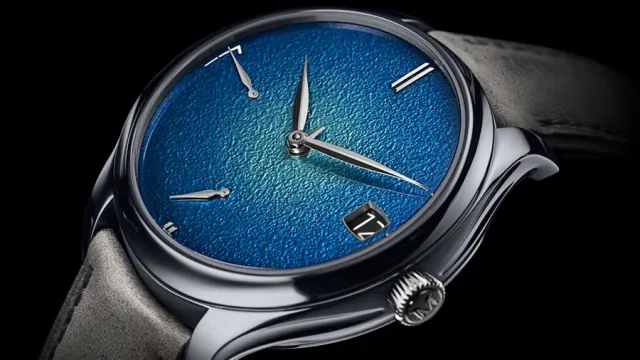 H. Moser & Cie.: Endeavour Perpetual Calendar Tantalum Blue Enamel