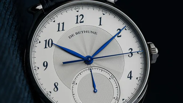 De Bethune DB Eight Monodrücker-Chronograph, Zifferblatt