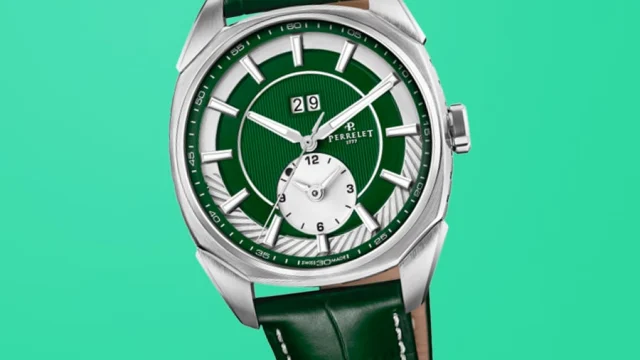 Perrelet LAB Peripheral Dual Time Emerald Green, LAB Peripheral Dual Time Emerald Green, LAB Peripheral Dual Time Emerald Green, Uhr grünes Zifferblatt