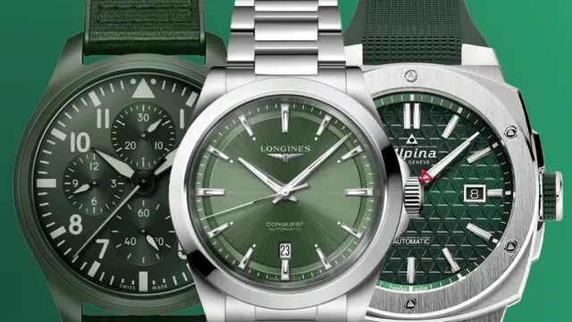 Grüne Uhren, die auffalen: IWC Schaffhausen, Longines, Alpina