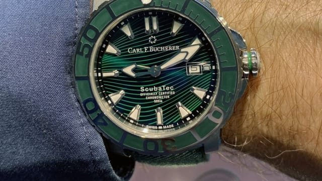 Carl F. Bucherer: die Patravi Scubatec Verde am Handgelenk