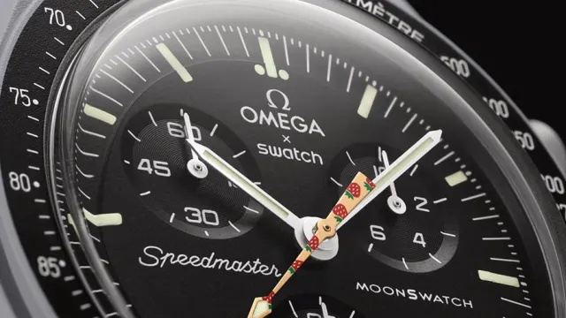 Omega x Swatch MoonSwatch Erdbeermond Zeiger