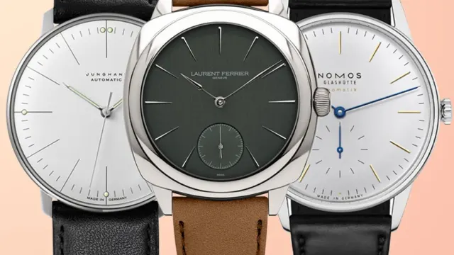 Schlichte Uhren, Junghans, Laurent Ferrier, Nomos Glashütte