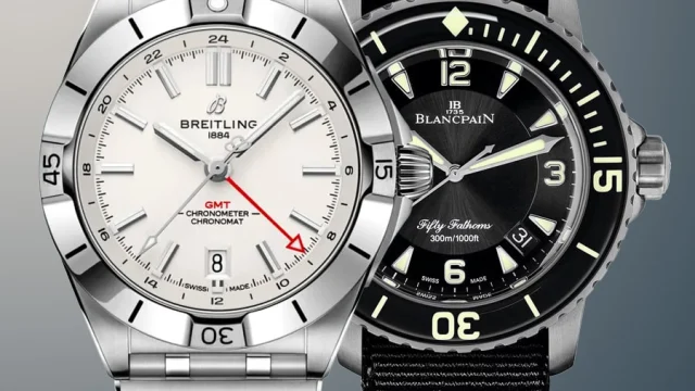 Breitling, Blancpain, zwei Uhren