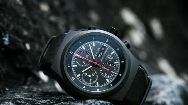 Der Porsche Design Chronograph 1 Utility ist dank einem Gehäuse aus Titancarbid extrem kratzfest.