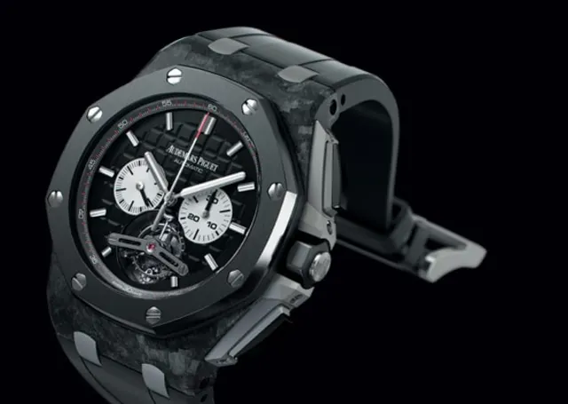 Der Royal Oak Offshore Selfwinding Tourbillon Chronograph der Manufaktur Audemars Piguet (209.800 Euro)