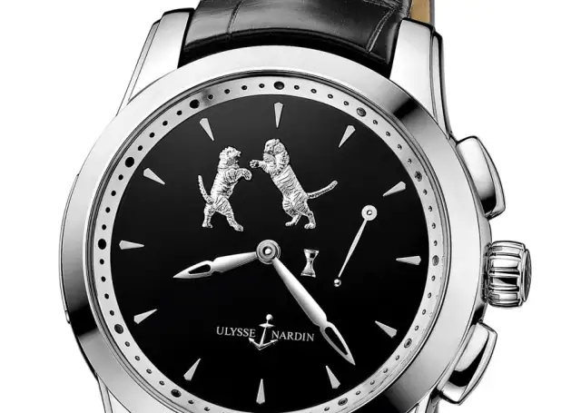 Ulysse Nardin: Hourstriker Tiger, Platin-Version