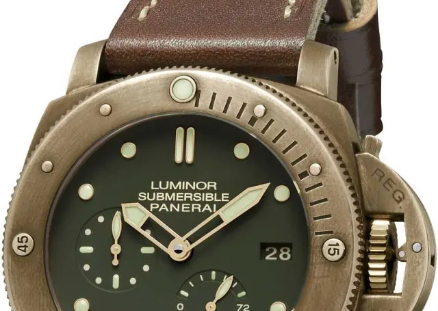 Bronze-Uhr aus dem Hause Panerai: Submersible 1950 3 Days Power Reserve Automatic Bronzo