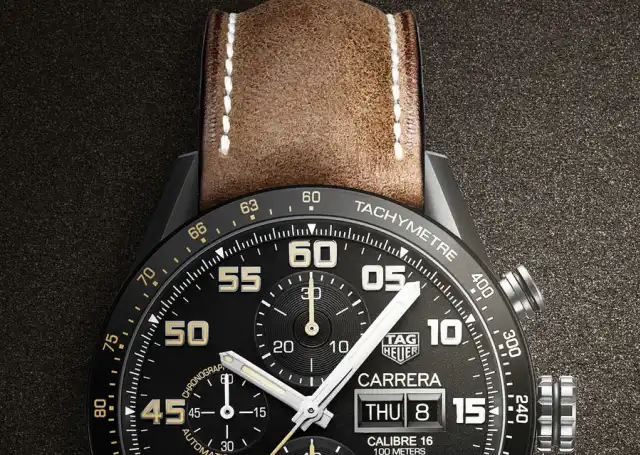 TAG Heuer: Carrera Calibre 16 Day-Date Chronograph Black Titanium