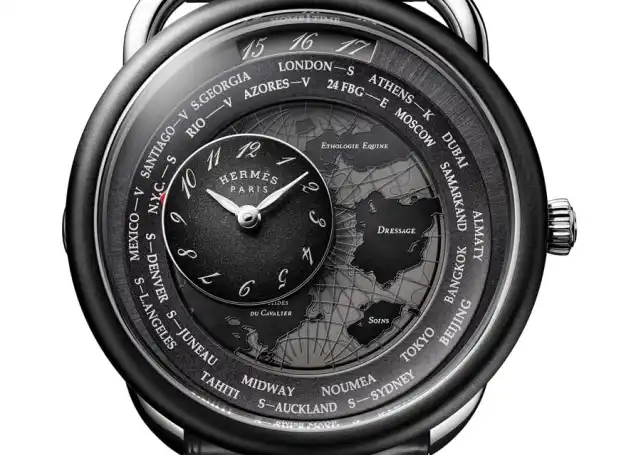 Hèrmes: Arceau Le Temps De Voyageur in Platin 41mm