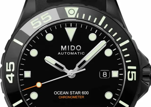 Mido: Ocean Star 600 Chronometer Black DLC