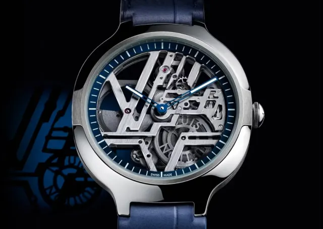 Louis Vuitton Voyager Skeleton Platinum Limited Edition