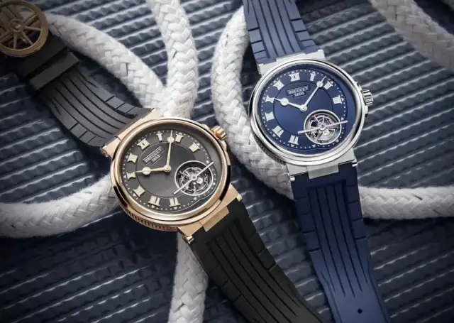 Breguet: Marine Tourbillon 5577 in Roségold und Platin