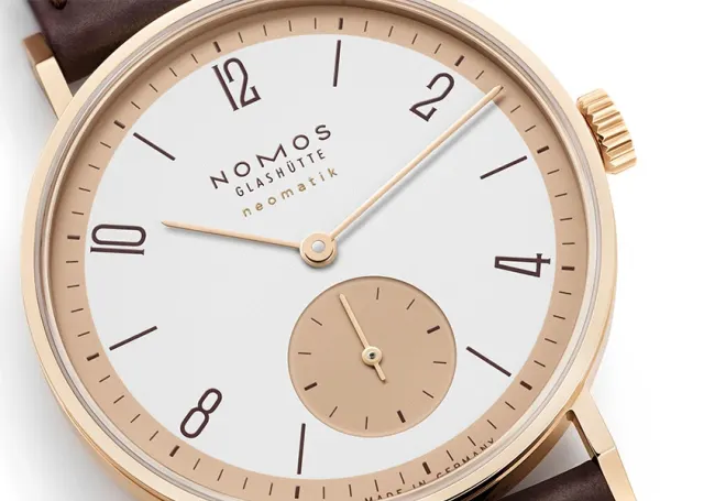 Nomos Glashütte Tangente 175 Exemplare in 18 Karat Roségold
