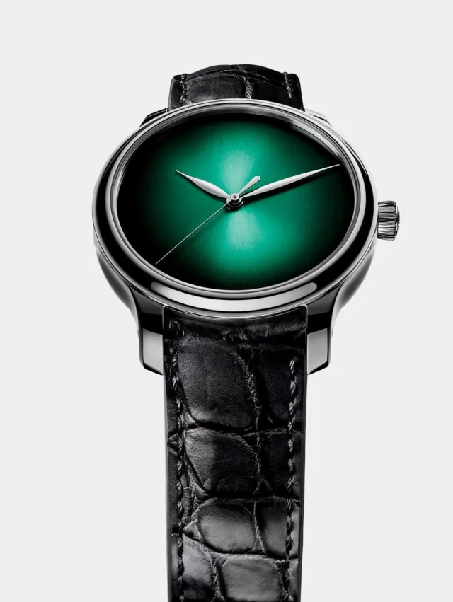 H. Moser & Cie.: Endeavour Centre Seconds Concept Cosmic Green in Weißgold