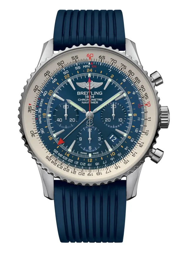 Breitling Navitimer GMT Aurora Blue Breitling Navitimer GMT Aurora Blue