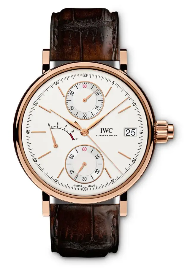 IWC: Portofino Handaufzug Monopusher, Rotgoldgehäuse
