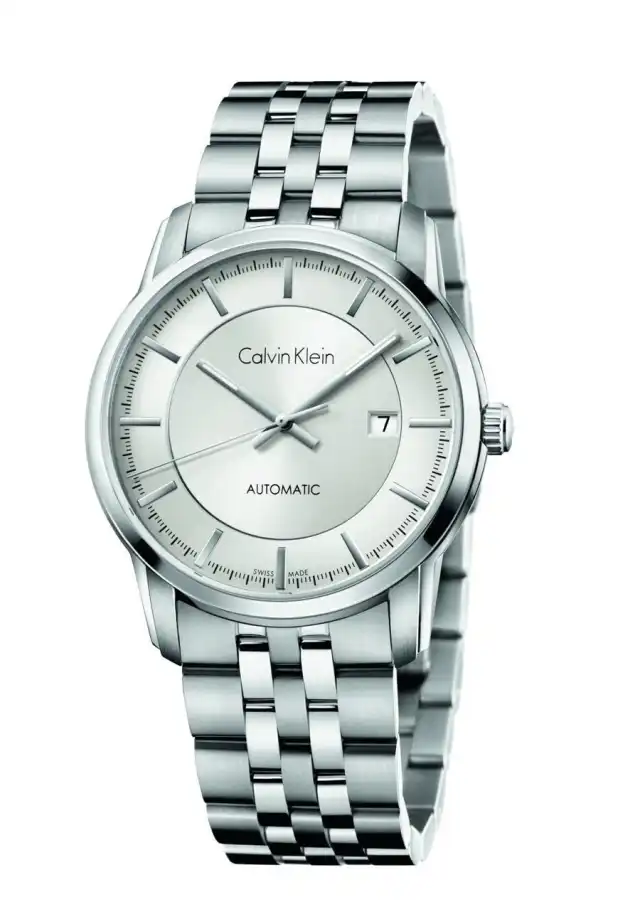 Calvin Klein infinite_silberfarbenes ZB_ Edelstahlband