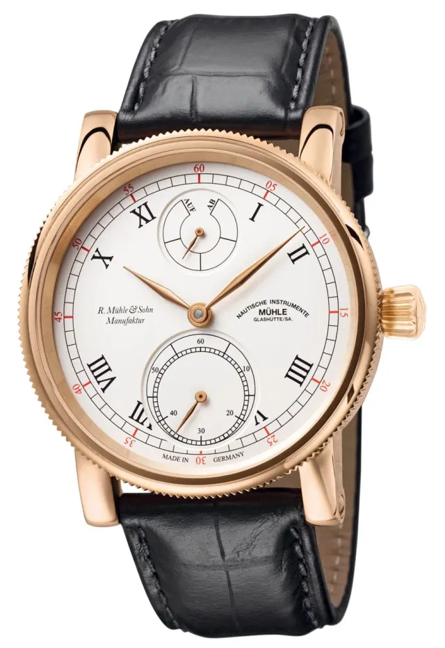 Mühle-Glashütte: Robert Mühle Auf/Ab Gold Mühle-Glashütte: Robert Mühle Auf/Ab Gold
