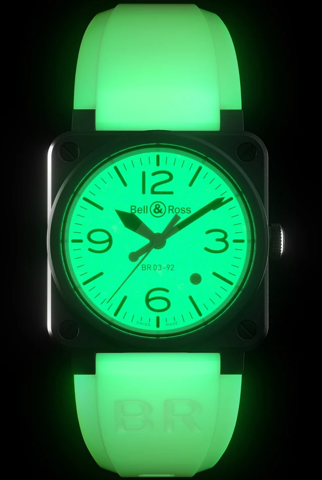 Bell & Ross: BR 03-92 Full Lum bei Nacht