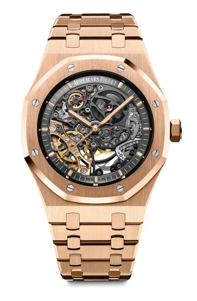 Audemars Piguet: Royal Oak Doppelte Unruh Squelette in Roségold, Referenz 15407OR.OO.1220OR.01 Audemars Piguet: Royal Oak Doppelte Unruh Squelette in Roségold, Referenz 15407OR.OO.1220OR.01