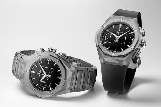 Hublot Classic Fusion Chronographen Orlinski Titanium, zwei Uhren