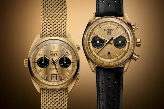 Ruckkehr einer Legende TAG Heuer Carrera Chronograph 18K Gold WatchTime