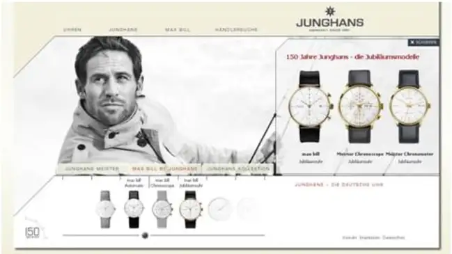 Die neue Website von Junghans