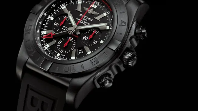 Sportlicher Flieger: Chronomat GMT Blacksteel von Breitling