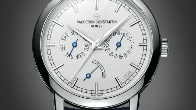 Vacheron Constantin: Traditionnelle Day-Date mit Gangreserve Collection Excellence Platin