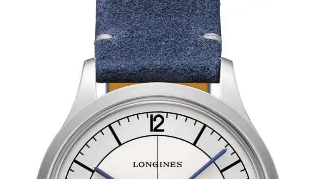 Longines: Heritage Classic mit blauem Lederband