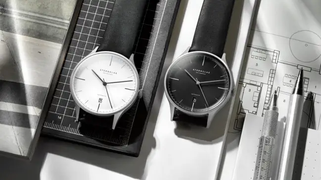 Sternglas: Asthet mit weißem und schwarzem Zifferblatt