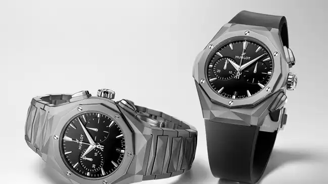 Hublot Classic Fusion Chronographen Orlinski Titanium, zwei Uhren