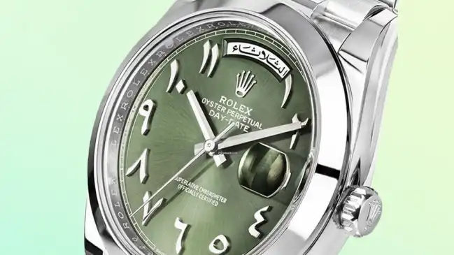 Rolex Day-Date "Arabic Dial" aus Platin
