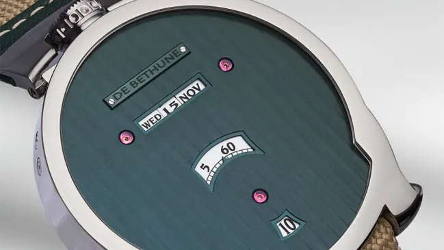 Die De Bethune DBD Evergreen kommt ohne Zeiger aus