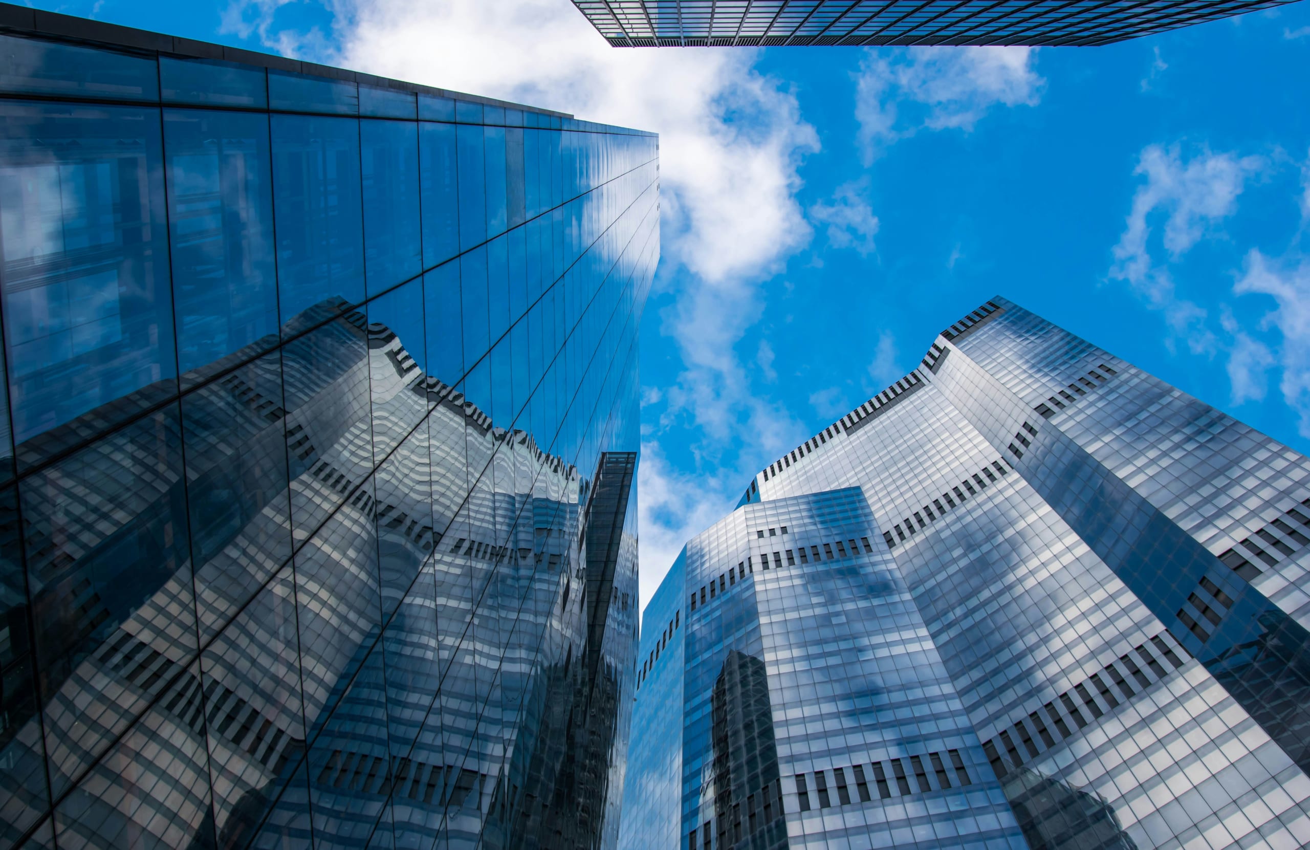 Glass office towers