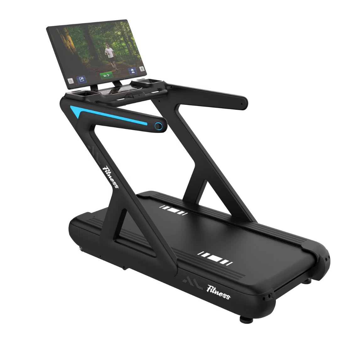 Commercial treadmill with touch screen display