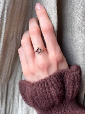 Złoty pierścionek 585 KWIATEK R.16 - miniatura 3